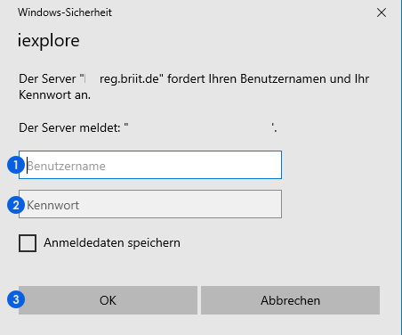 Zertifikatdienste Anmeldung